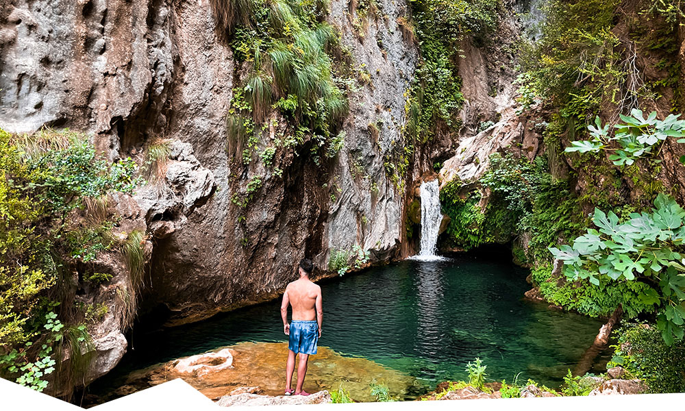 Charco Azul, Puente de la Toba y Charco Verde