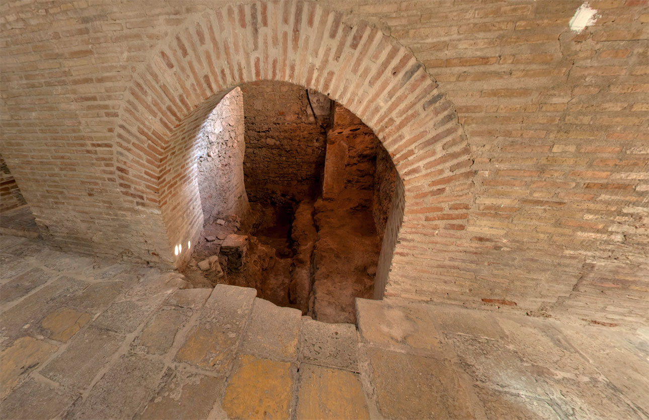 Antigua zona de la caldera en la Sala Caliente