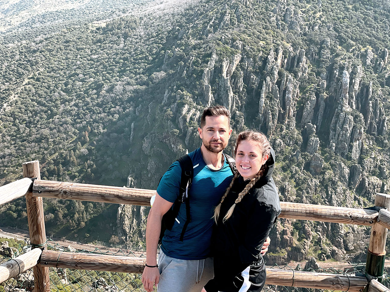 Nuestras caras de felicidad en la ruta