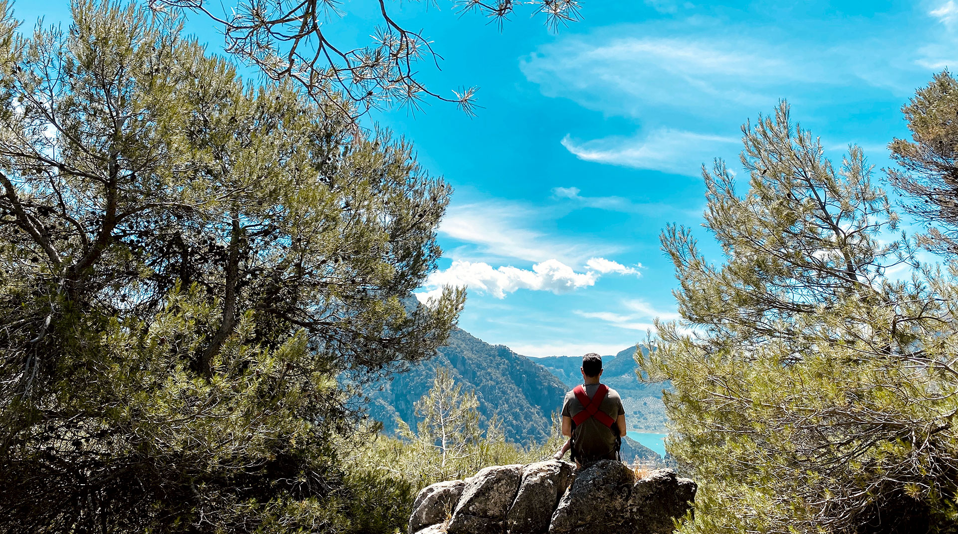 Vistas del embalse del Quiebrajano