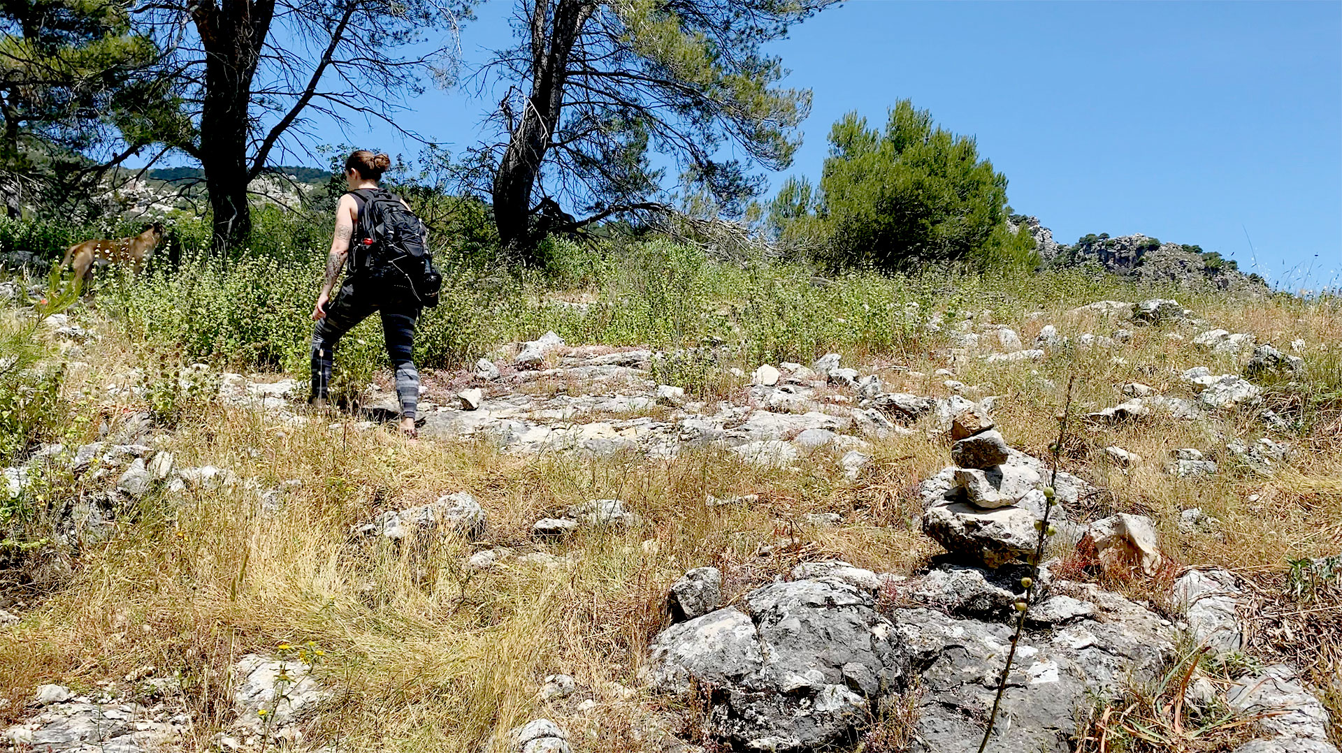 Montículo de piedras apiladas