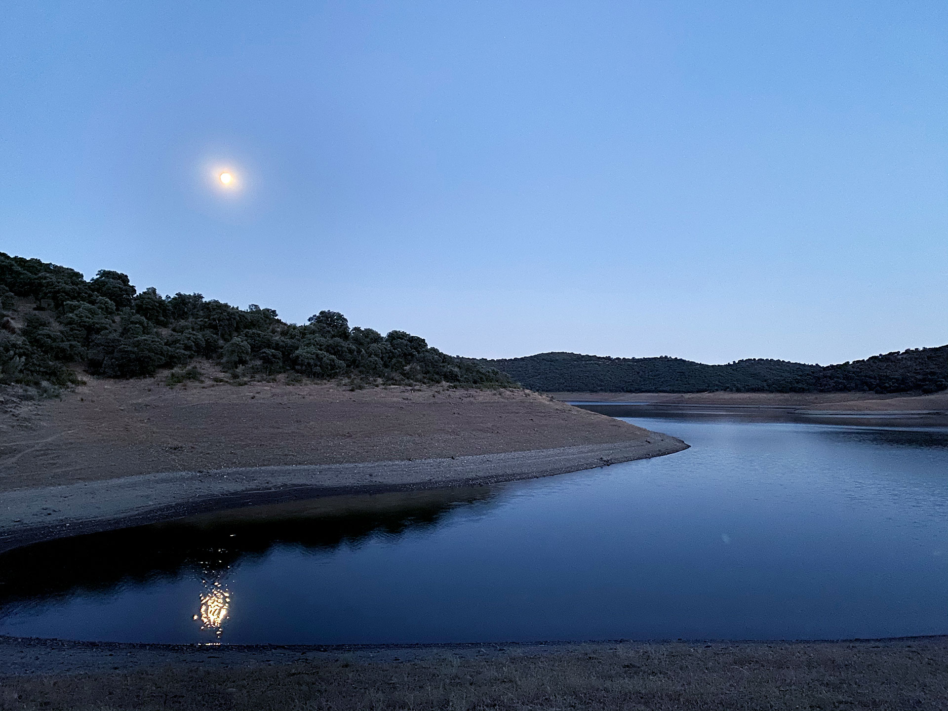 Foto nocturna en Chozo Palomo