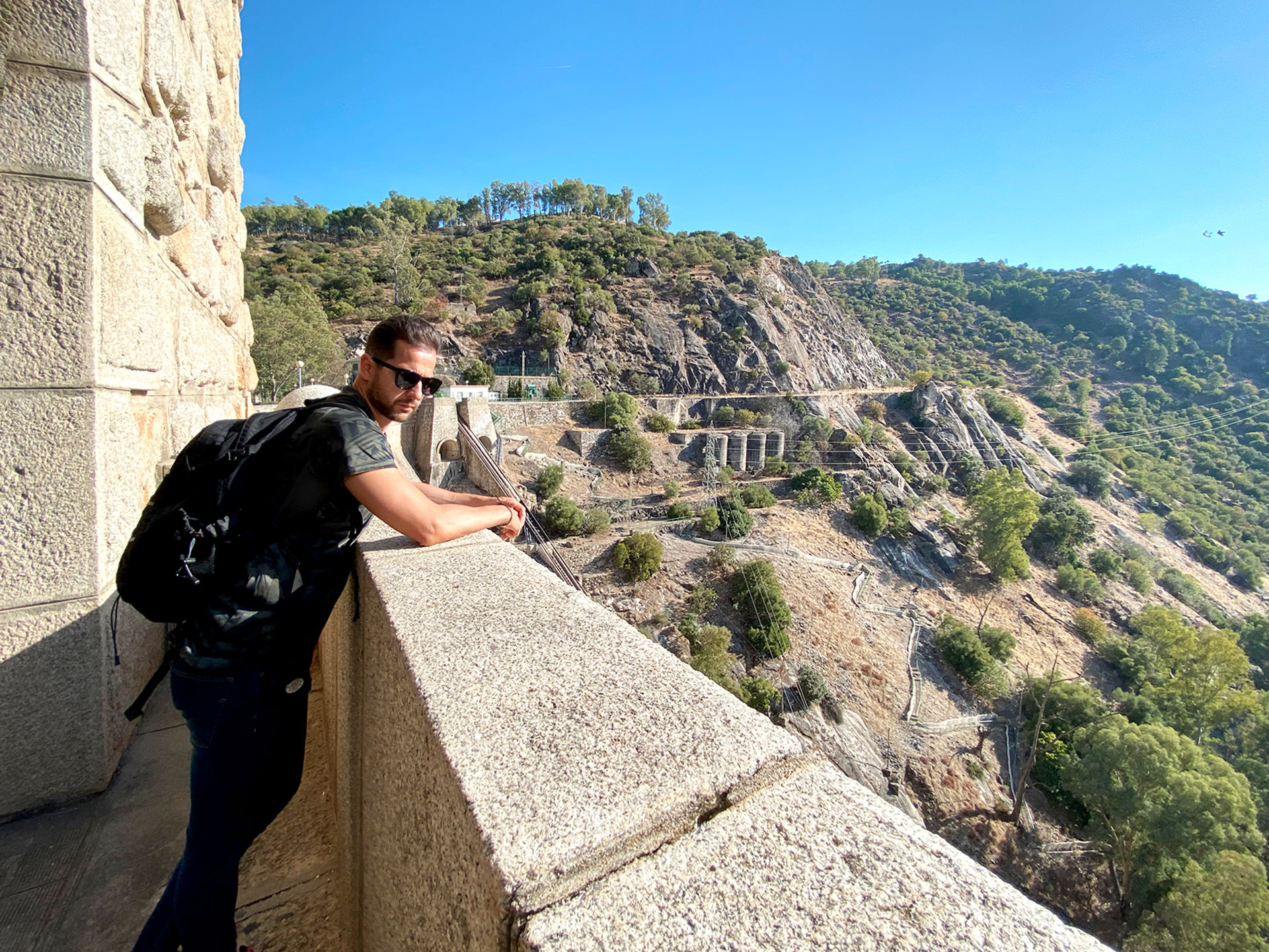 Balcón en el mirador de la presa