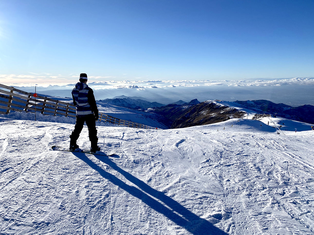 Disfrutando de las vistas de la Loma de Dílar